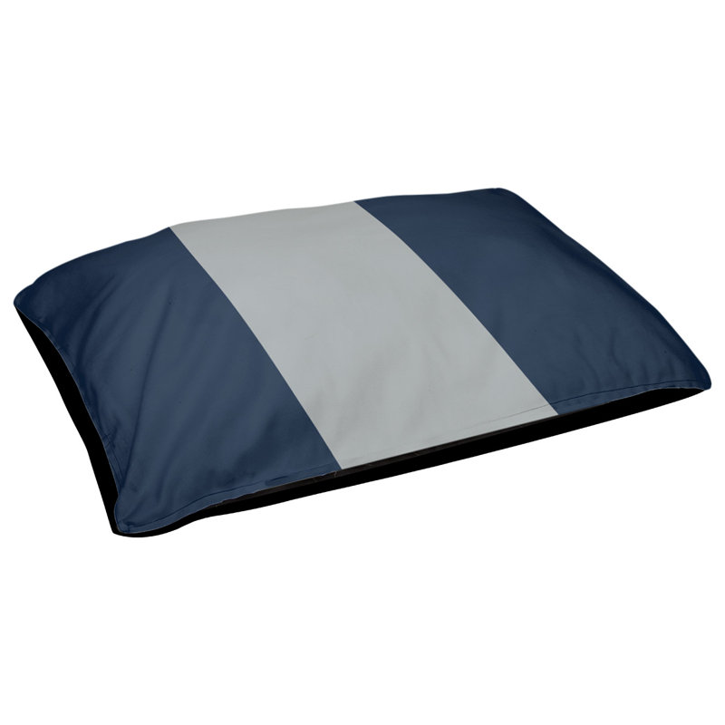 Golden State Polyester Pet Bed, Medium (28" W x 18" D x 6" H), Navy/Grey