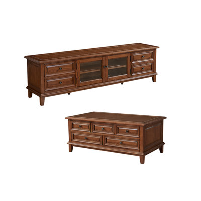 Meuble télé et table basse de style américain