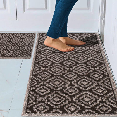 Ensemble de tapis de cuisine antidérapant 2 pièces Sinath