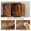 Bibliothèque de rangement 6 cubes avec porte d'armoire-129221355