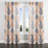 Abstract Velvet Curtains - Coastal Coral Beach Pattern Grommet Curtain - 1 Panel-1437097320-1437097326