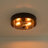 2 - Light Flush Mount Ceiling Light With Seeded Glass