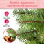 Arbre de Noël artificiel non éclairé avec pointes, branches en PVC, arbre de vacances vert avec support en plastique à 4 pieds pour la décoration de Noël intérieure-285009205