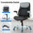 Nouhaus Posture Ergonomic Leather Office Chair. Click5 Lumbar Support with Flip-Up Arms. Modern Swivel Executive Chair and Computer Desk Chair  Black-57840355