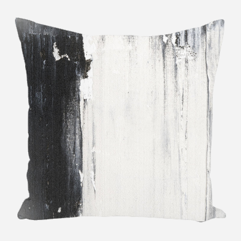 Housse et insert de coussin carré en lin par John Beard, 18 po x 18 po