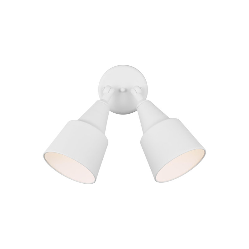 Projecteur rotatif réglable à deux lumières de Génération Lighting , Blanc