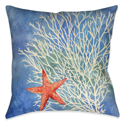 Coussin décoratif Coral Starfish Splash