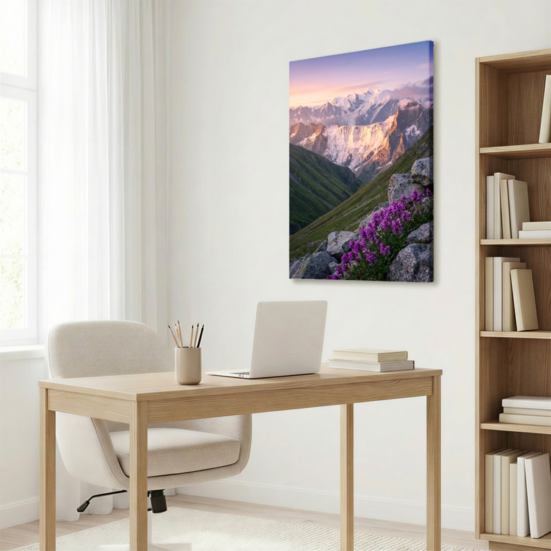 Ensemble de 1 tableau sur toile Fleurs de montagne, 2030