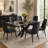 Faux Leather Upholstered Solid Back Side Chair-2058058659