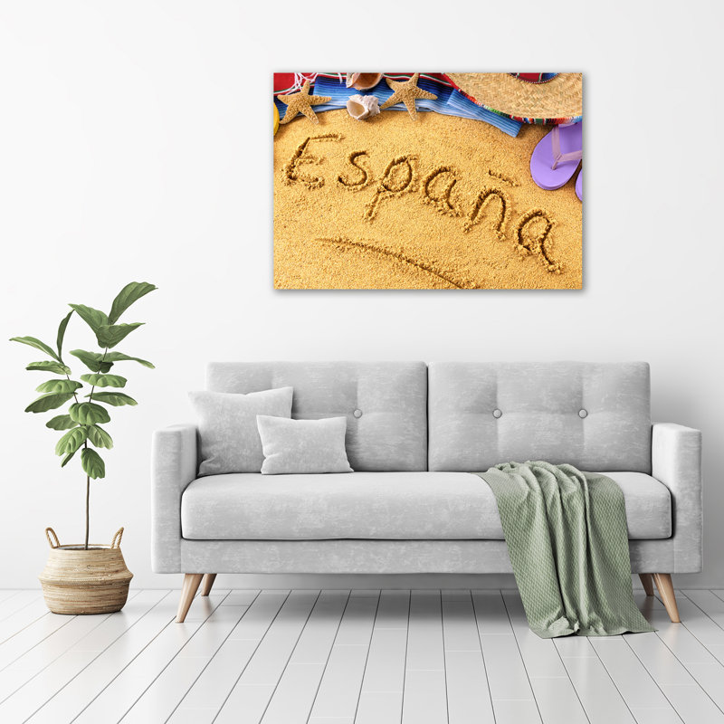 Spain Lettering - Wrapped Canvas Print