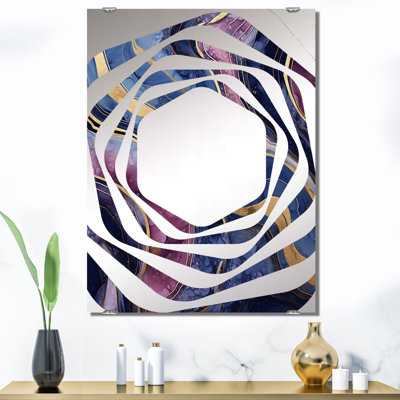 Alfranc - Miroir mural abstrait en marbre