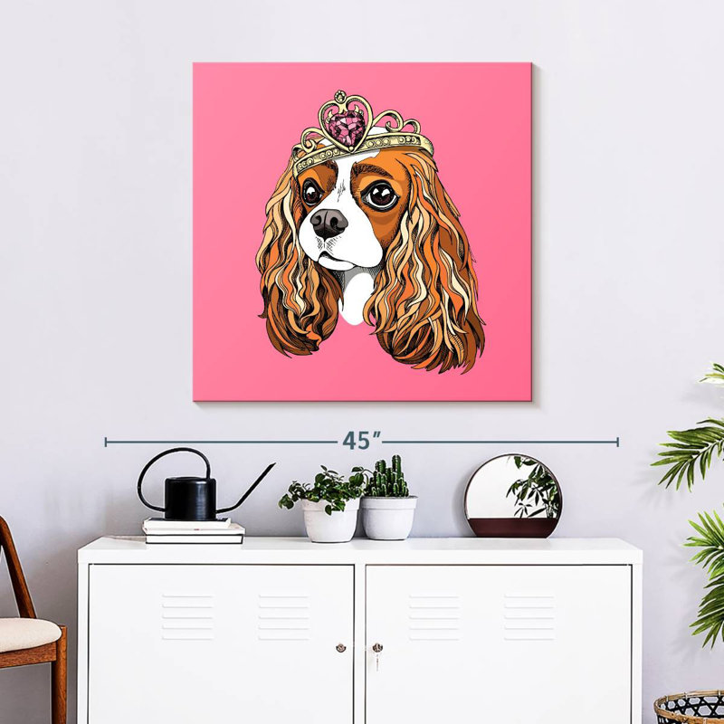 Crowle Princess Spaniel Dog, 30" H x 30" W