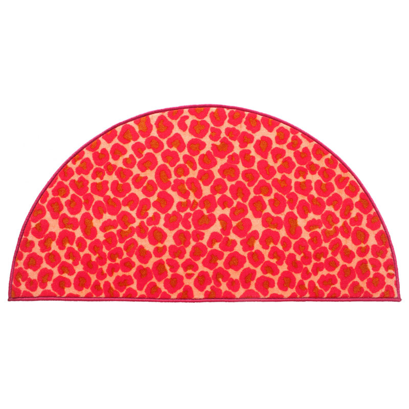 Imprimé animal demi-rond guépard, Demi-cercle 36 po x 72 po
