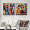 Floral et poterie au Maroc I - décoration murale poterie marocaine - art mural traditionnel 2 pièces