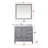 Bath Vanity,Left Offset,Faucet Set, And 34 In. Mirrors-1454802576