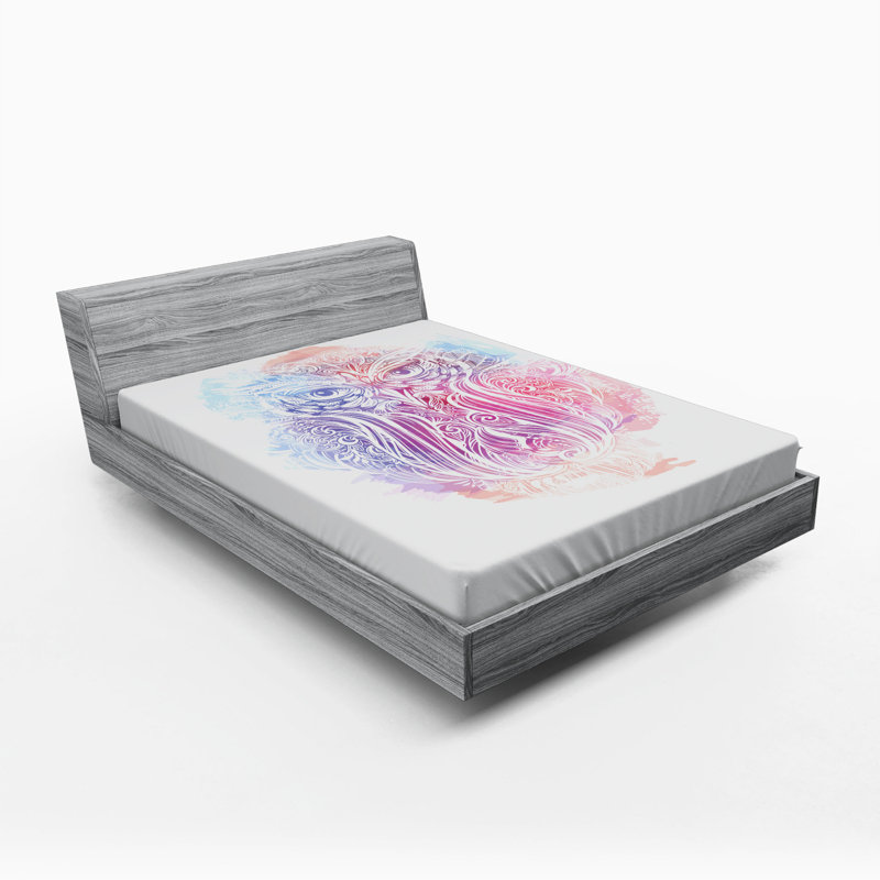 Owl Microfiber Fitted Sheet, Queen Fitted Sheet