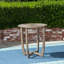 Table en bois 27,5 po en gris - décor de style rustique confortable