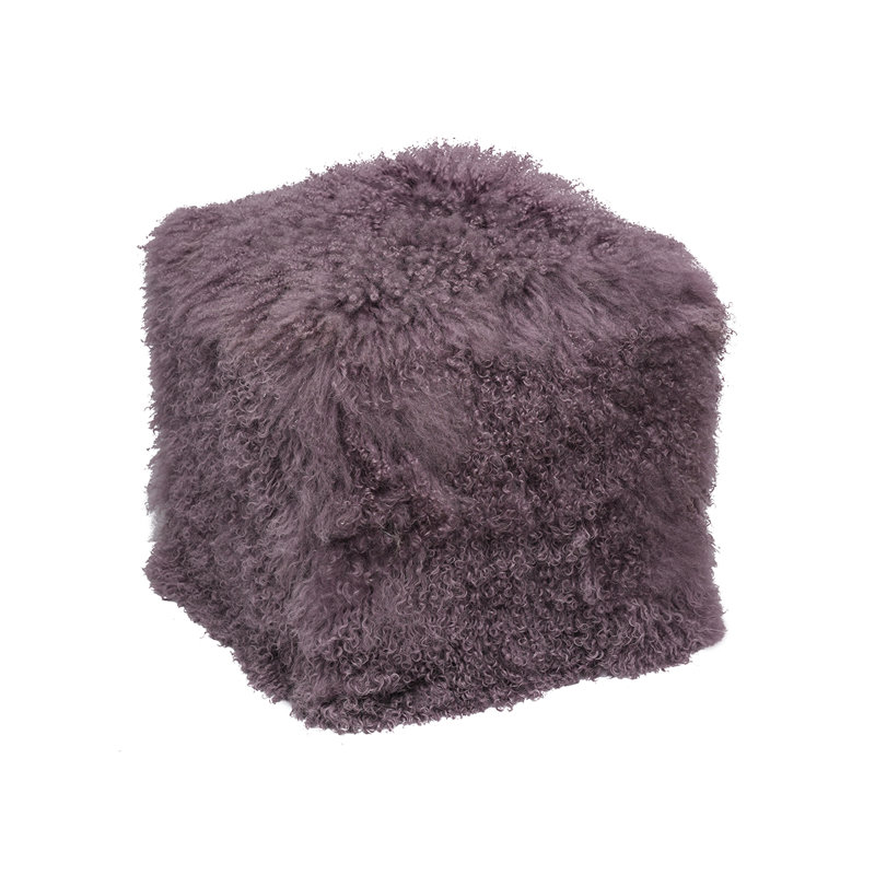 Tibetan Square Pouf, Lavender 