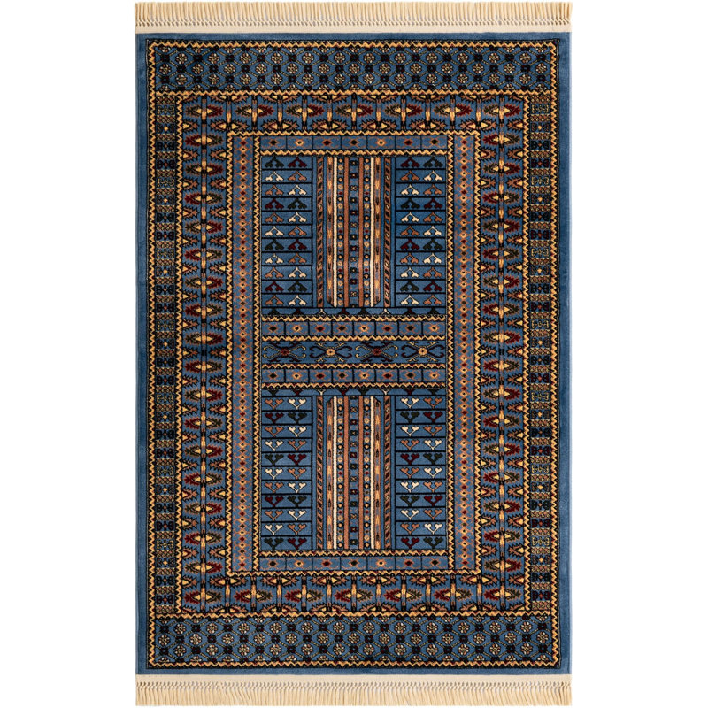  Tapis Sajur Tekke, Rectangle 4 pi 1 po x 6 pi 1 po
