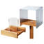 Demson Wood Pole Tray Bird Feeder