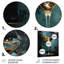 Turquoise et martini doré cocktail - Art mural en métal cocktails-1875219566