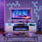 70" Gaming TV Stand for TVs up to 80", Media Console with Electric Fireplace and Large Storage Space-406597785
