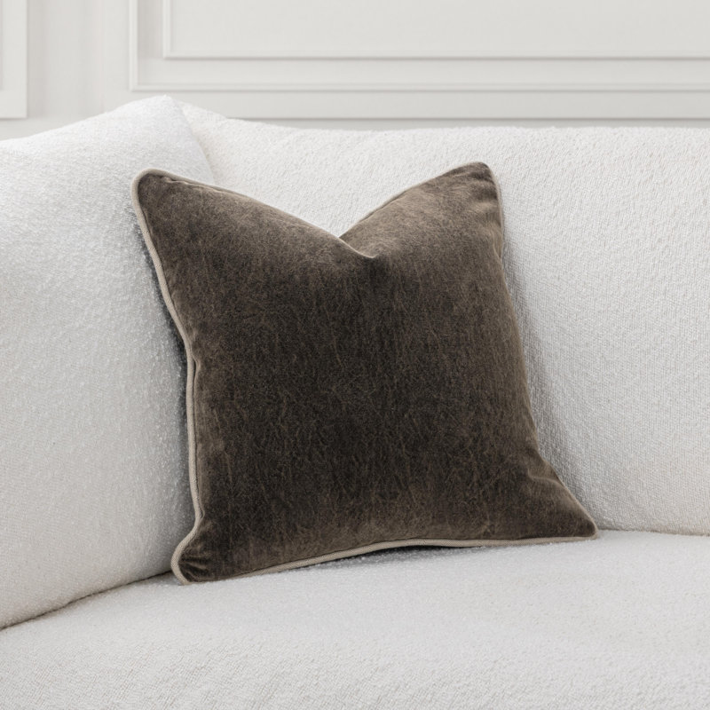 Heirloom Pillow Cover & Insert, Brown, Square 18"