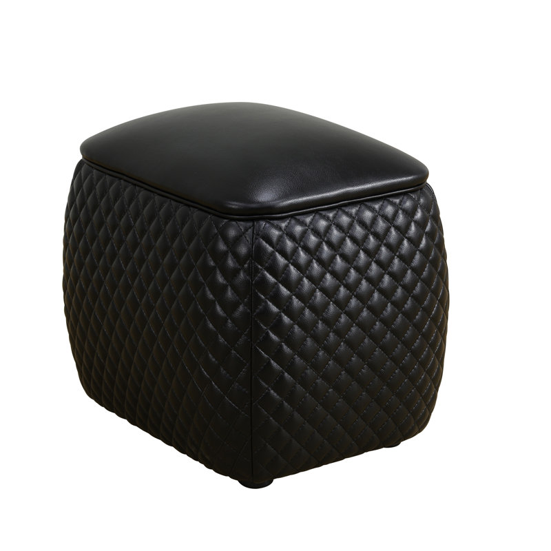 Tabouret bas de salon Cat, Noir