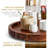 Table Top - Wooden Turntable Serving Tray For Charcuterie Boards Cheese Board - Extra Large Round Lazy Susan Organizer - Kitchen Revolution For Cabinet