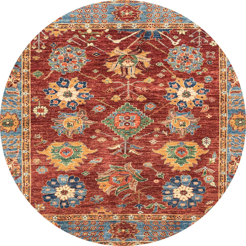 Oriental Indoor Rug, Round 4'