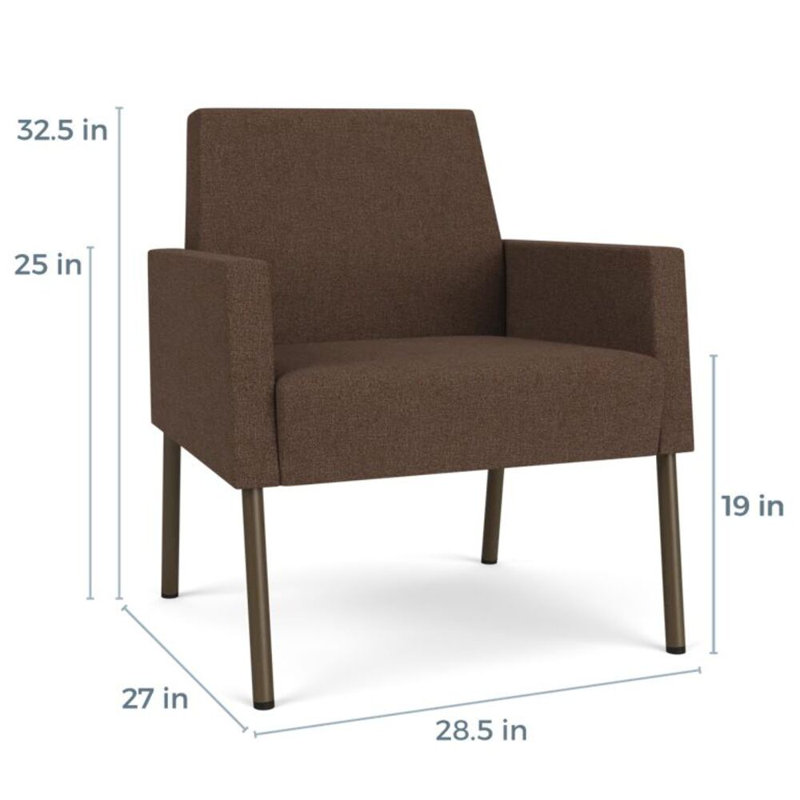 Fauteuil de réception Mystic, Bronze, Café Archetype