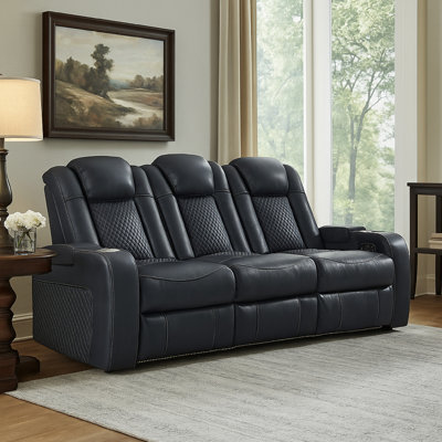 Bemnet 85'' Faux Leather Power Reclining Sofa
