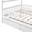 Lit double en bois pleine grandeur avec deux tiroirs, conception fantaisiste pour les gens, robuste et peu encombrant-1079322264