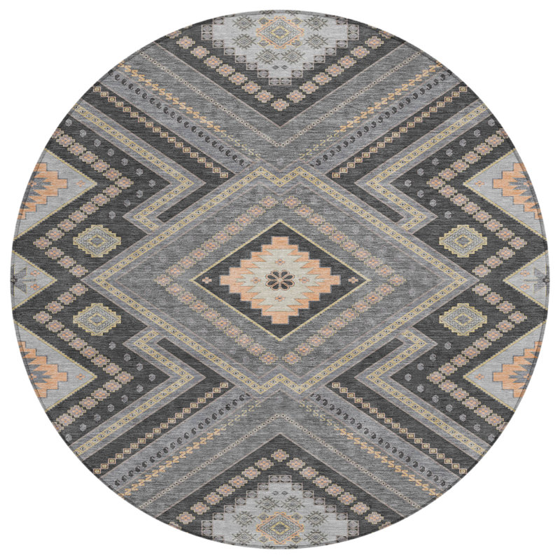 Tapis gris anthracite 8 po