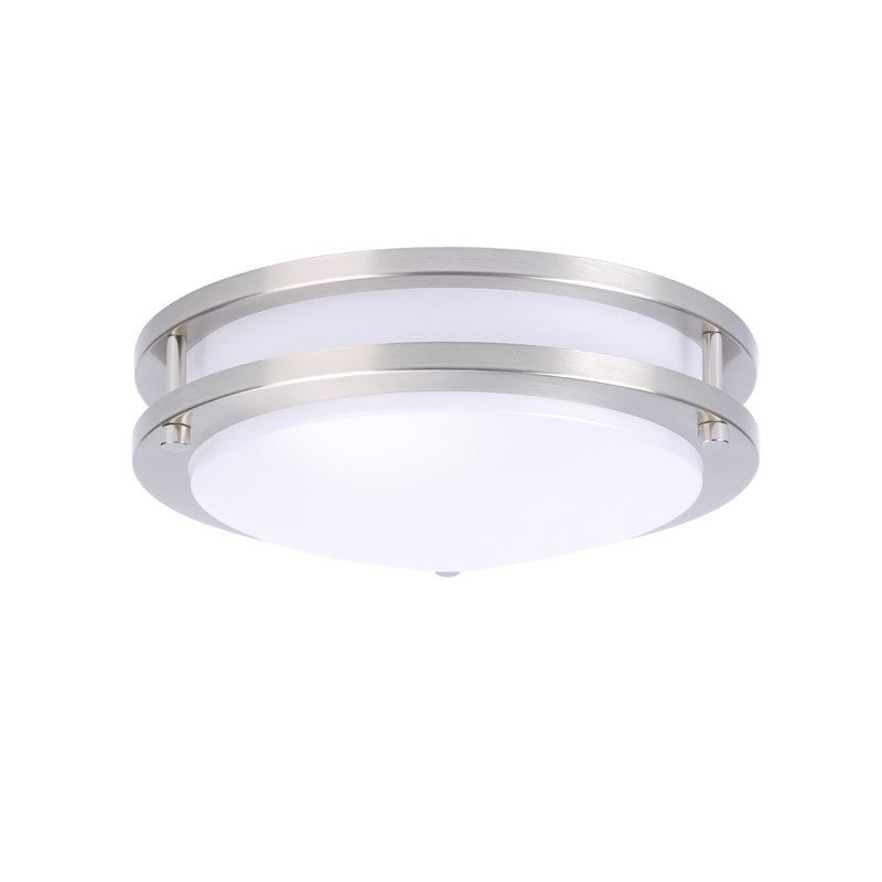 Plafonnier DEL encastré Kalium avec télécommande (1 pièce), 25 cm (10 po), 18 W, température de couleur réglable 3000K-6000K, intensité variable, installation câblée, idéal pour la cuisine et la chambre.