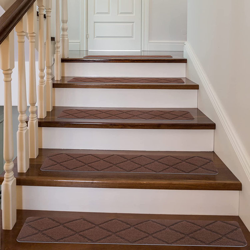 Tapis d'escalier Tasheona, Brun