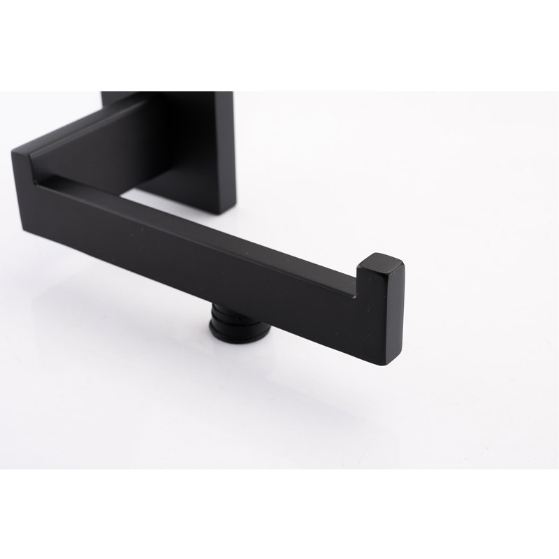 Stainless Steel 4 Bathroom Hardware, Matte Black - Scratch-, For Organization Fixtures In Steel, , Simple Install All Rooms