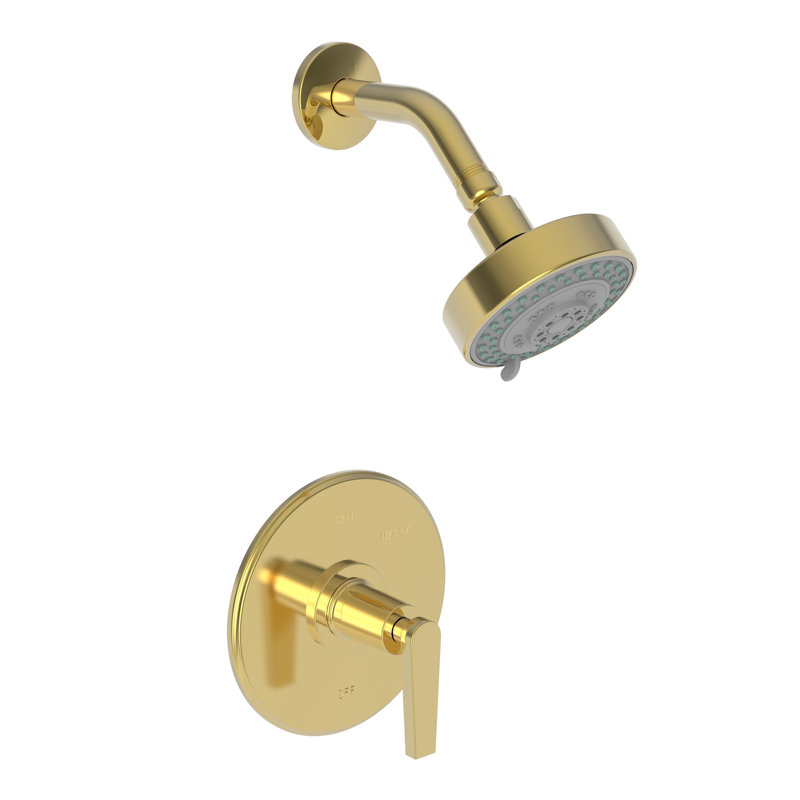 Dorrance Balanced Pressure Shower Trim Set with Shower Head, Polished Gold - PVD