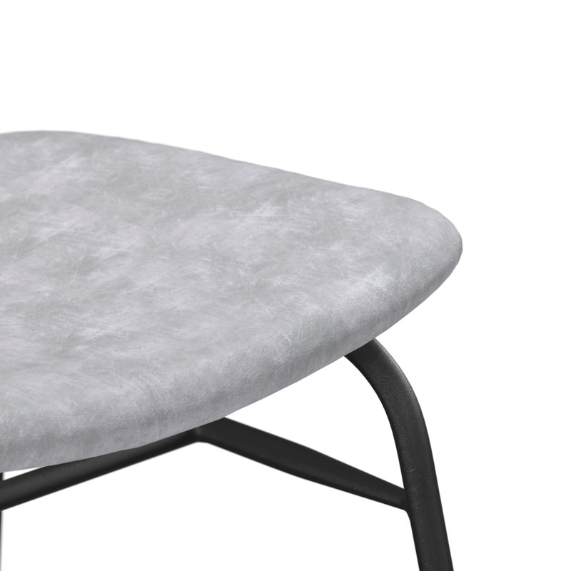 Chaise d'appoint Budd, Gris cendre