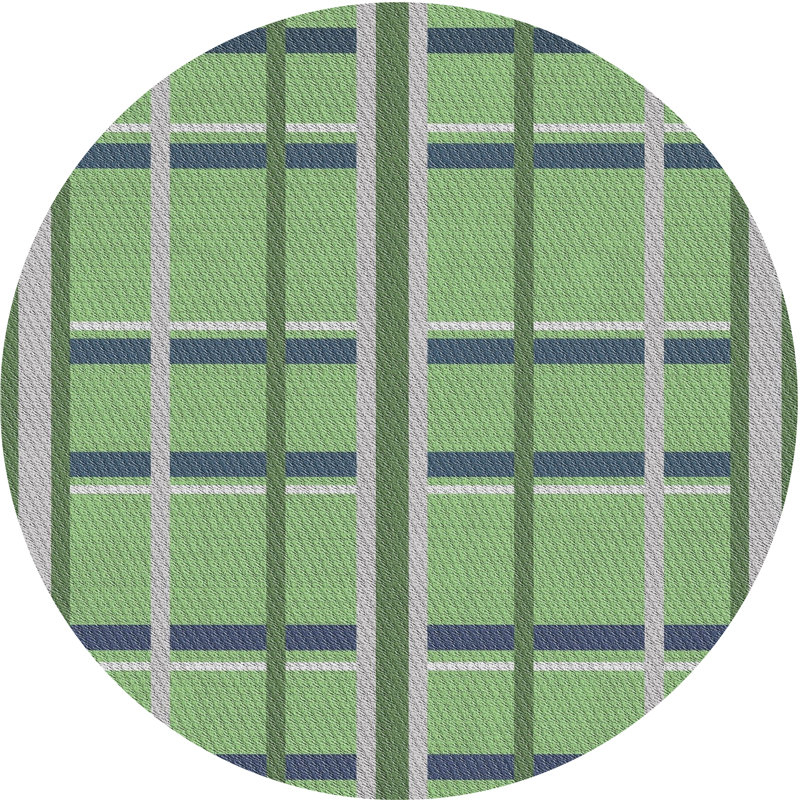 Reitz Geometric Indoor Rug, Round 7' x 7'