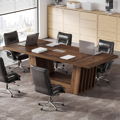 5.1 FT Modern Conference Table for 4-6,  63-Inch Rectangle Meeting Table, Seminar Boardroom Table for Office, Conference, 63" W x 29.7 "D x 31.1" H