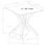 Table de bout en acier inoxydable Kensington