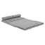 Canapé-lit à 3 volets, matelas pliant avec 2 coussins, rembourrage en mousse haute densité, tissu en polyester