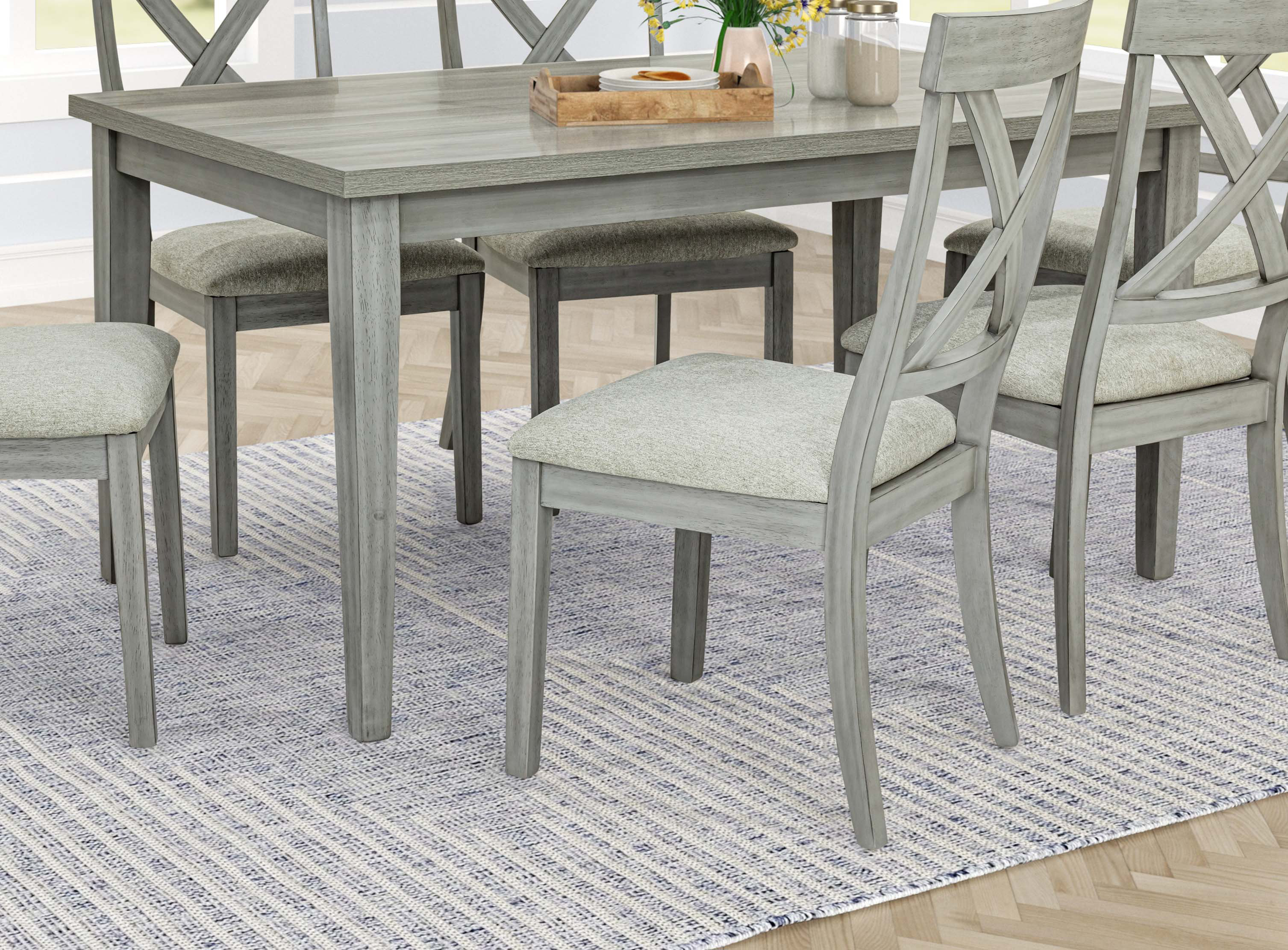 Corrigan Studio 1Pc Rectangular Shape Table Dining Room Wooden ...
