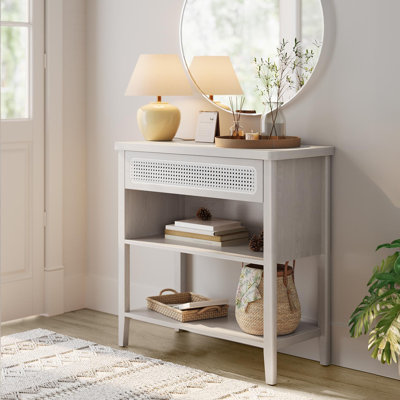 Aristeia Console Table with Drawer and Power Outlets