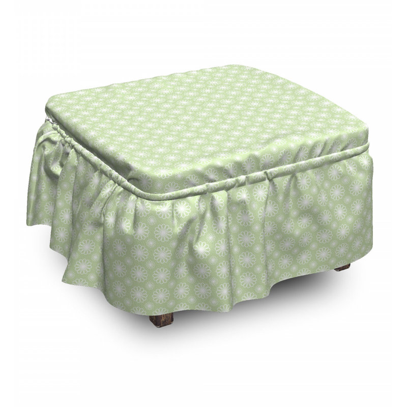 Box Cushion Ottoman Slipcover