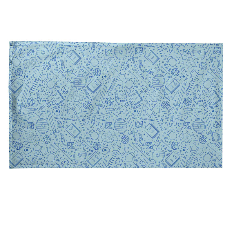 Serviette à thé à motif rpg Mcguigan, Sergé de coton, Bleu sarcelle