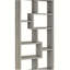 Bibliothèque à 7 tablettes, gris
