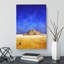 Camel By The Pyramids Of Giza - Wrapped Canvas-56633975
