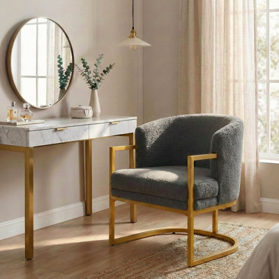 Chaise d'appoint rembourrée Ophelis